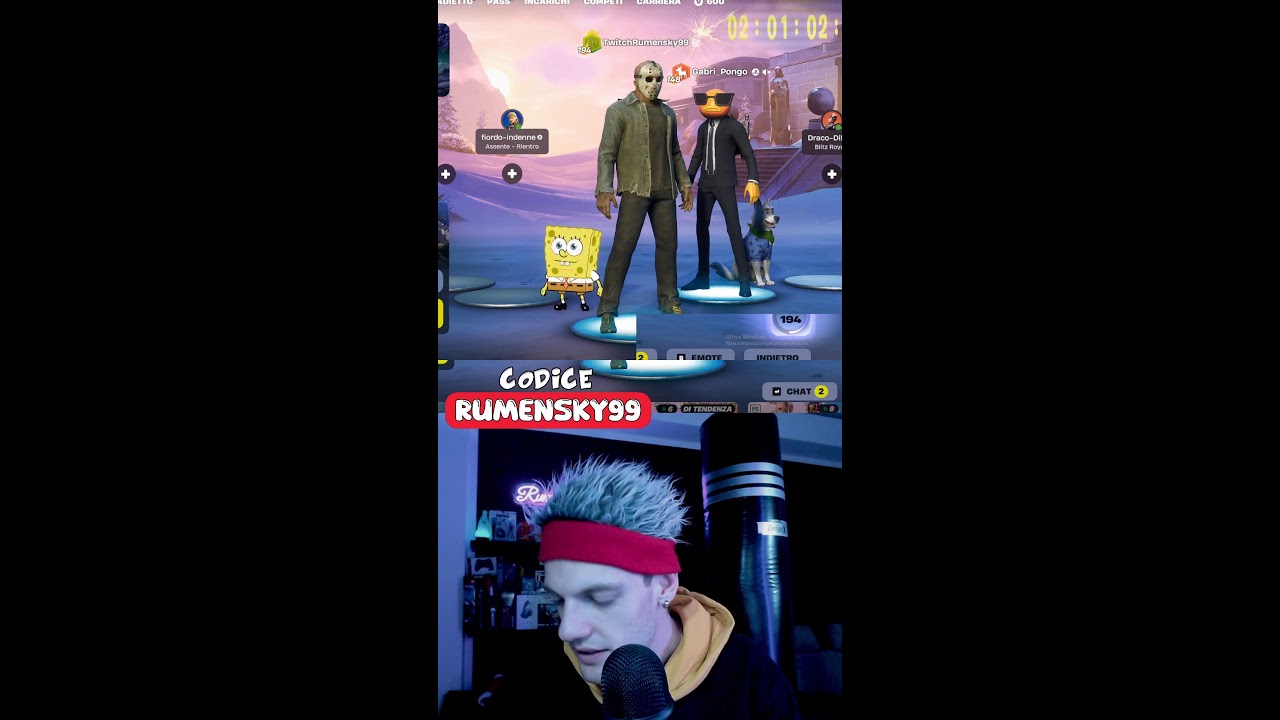 🔴#Live #Fortnite🎁OGNI LIVE RUOTA della FORTUNA! V-Buck o 5€🔥Codice: RUMENSKY99