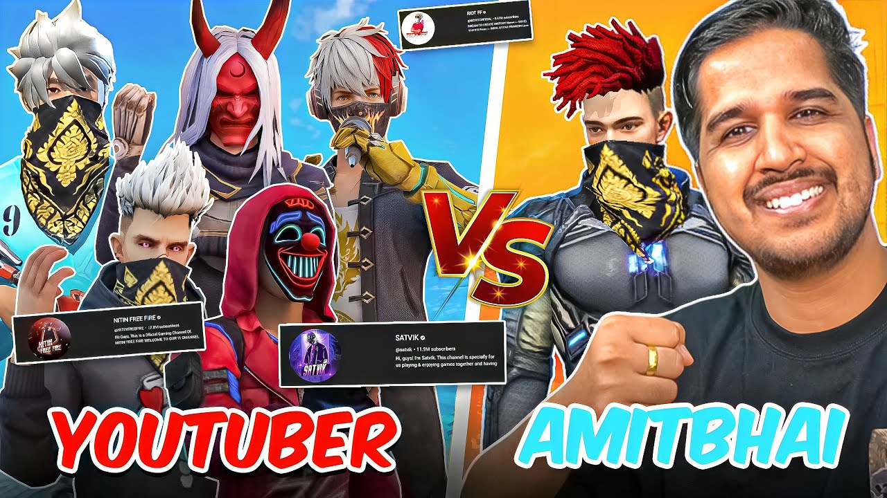 AMITBHAI  vs  ALL YOUTUBERS  🤯🔥 BIRAJ VS SATVIK  🔥🔥
