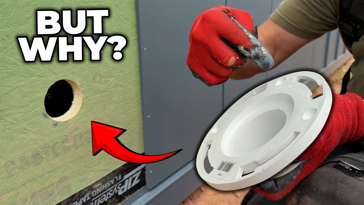 We Used a Toilet Flange To Frame Our High Performance Home..
