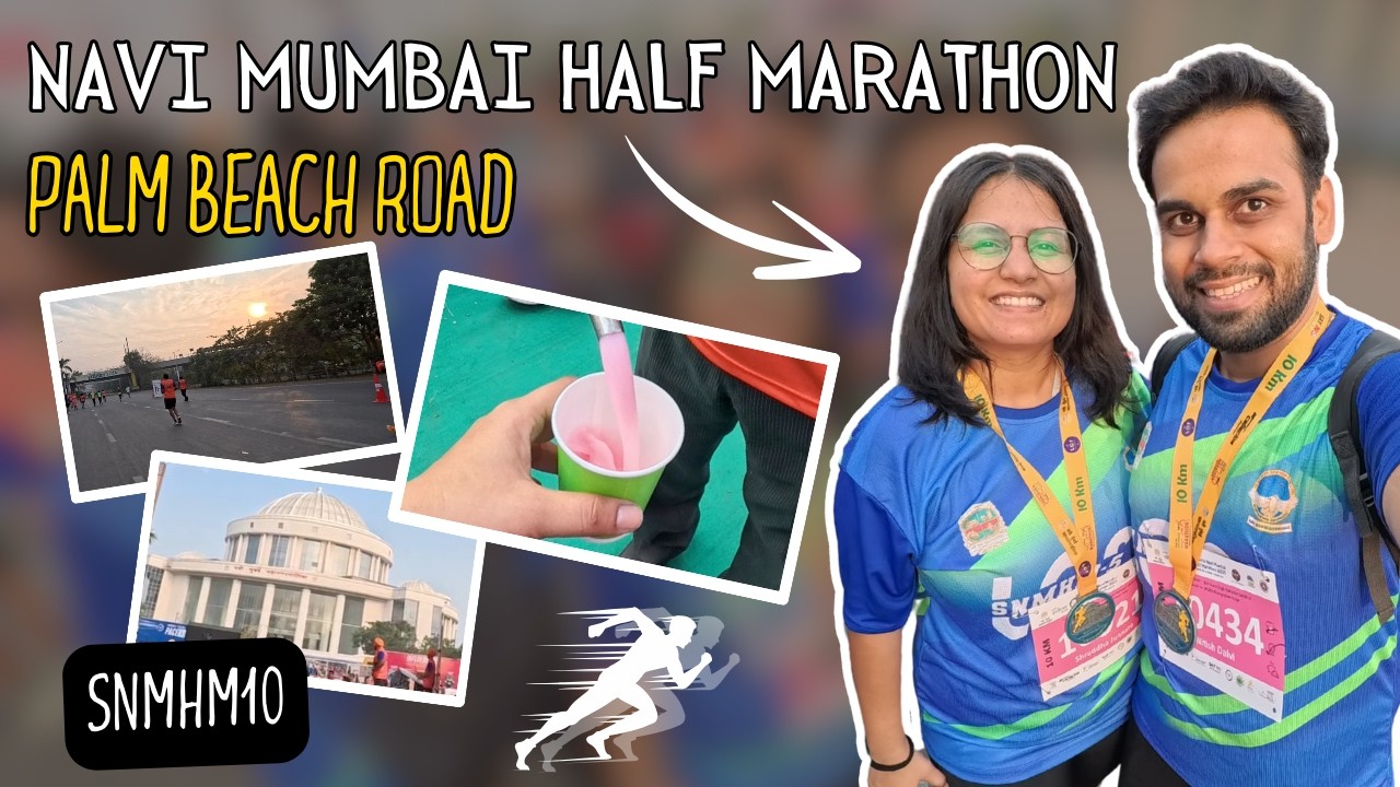 Swachh Navi Mumbai Half Marathon 2025 | Palm Beach Road Run | Scenic Route & Best Post-Run Breakfast