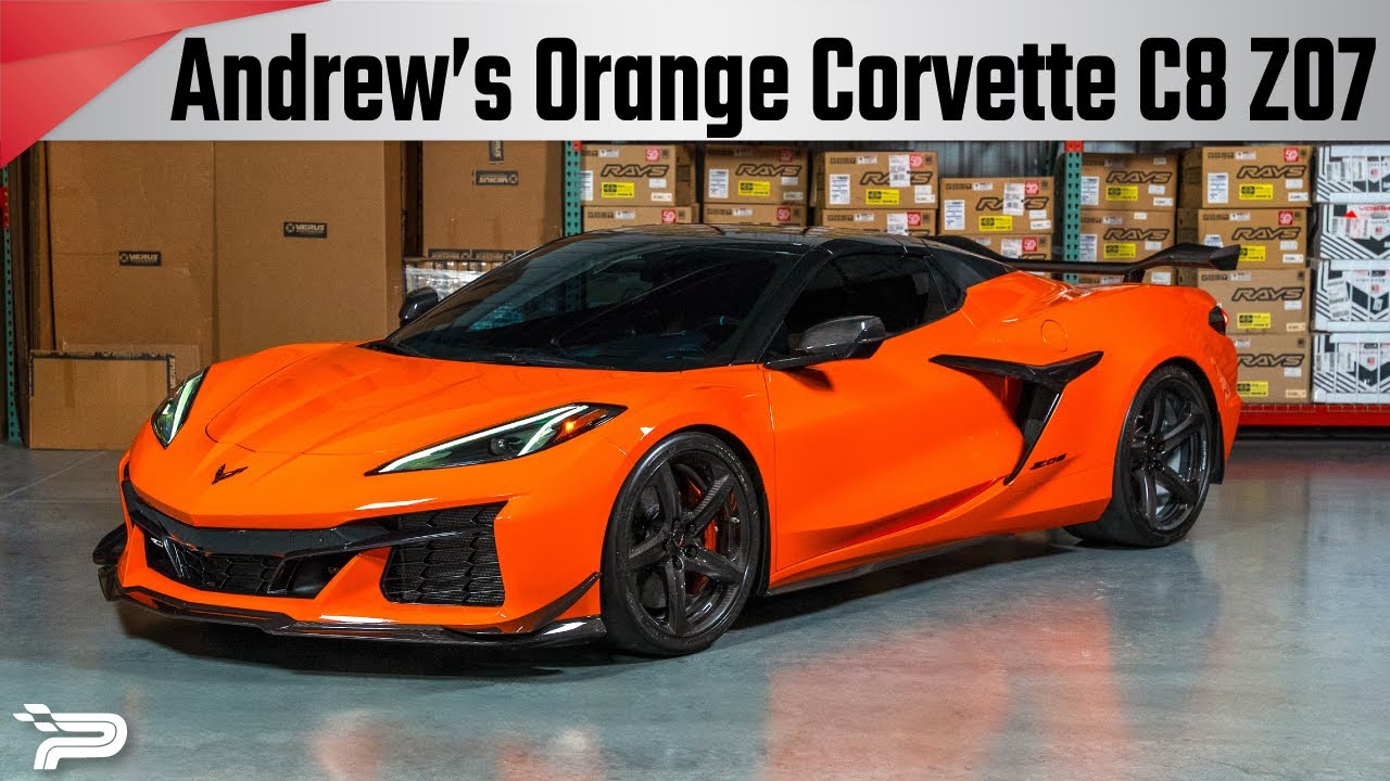 Andrew's Orange Corvette C8 Z07 -  Customer Car Spotlight!