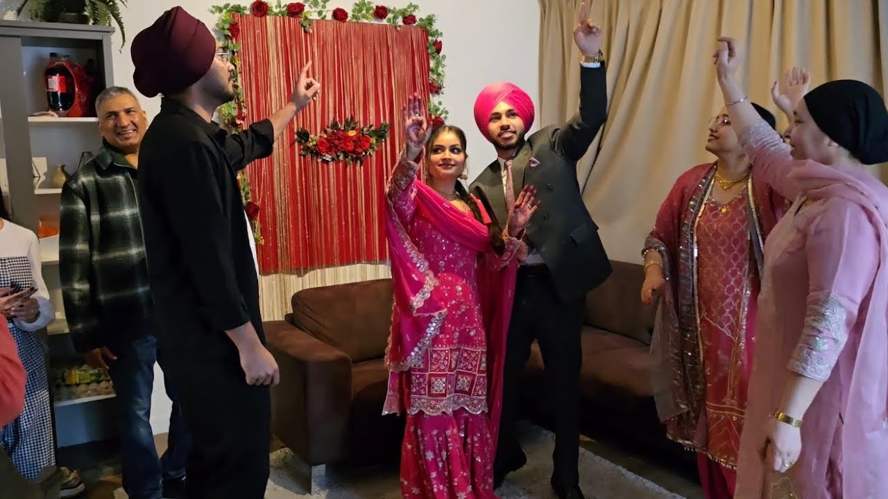 Engagement celebration Bhangra 😍🔥🔥🔥🔥