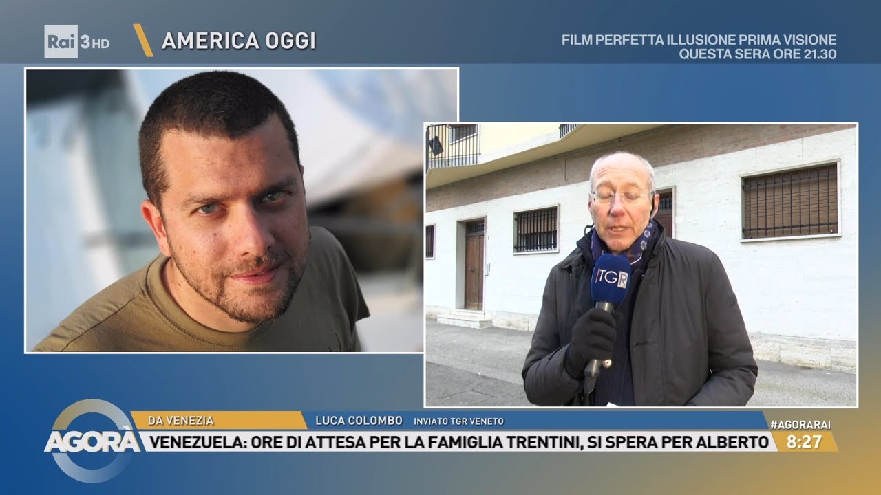 Venezuela: scarcerati due italiani, speranza per Alberto Trentini - Agor&agrave; 09/01/2026