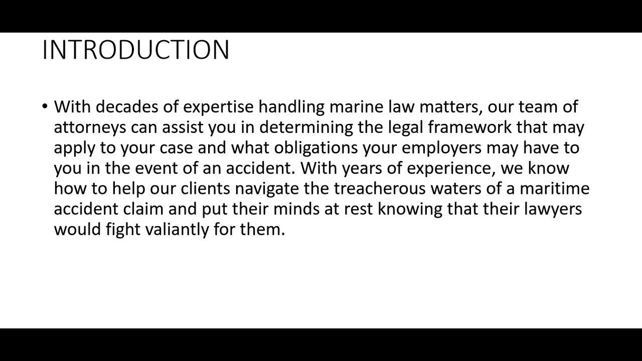 Houston Maritime Lawyers Introduction | Law and Insurance