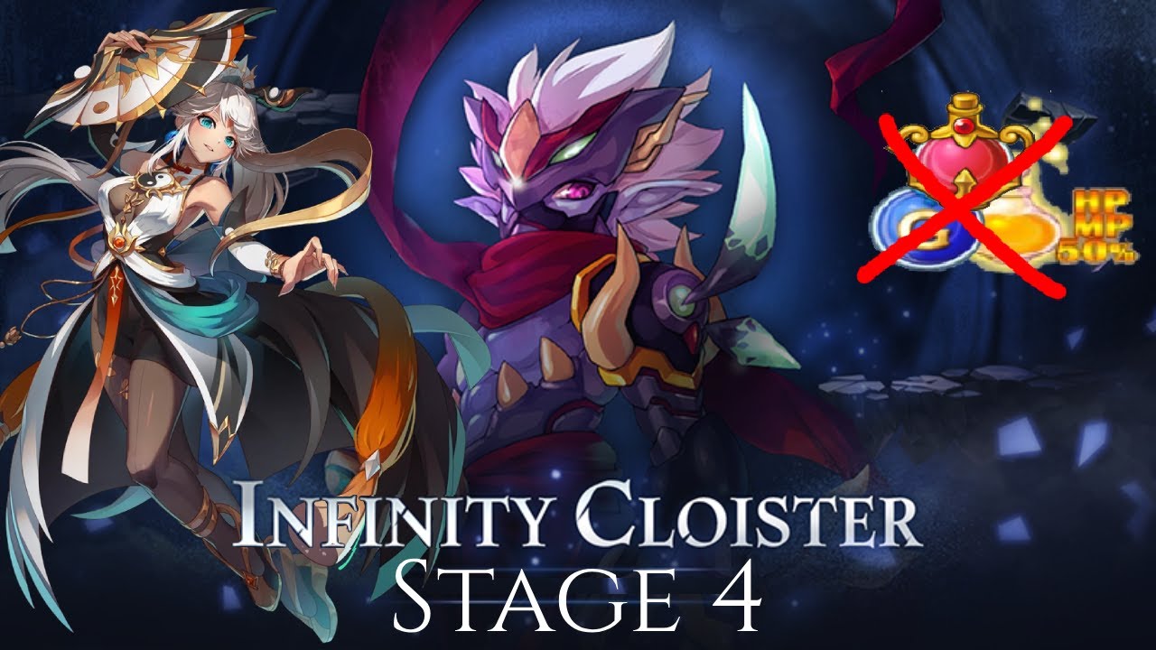 Rin (Light) | Infinity Cloister Stage 4 (no potions)  - Grand Chase Classic