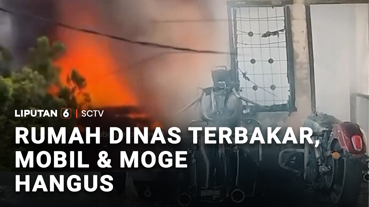 Rumah Dinas Terbakar, Mobil dan Moge Hangus | Liputan 6