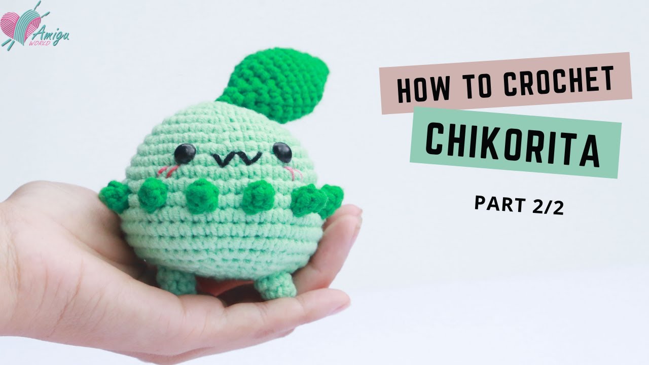 #311 | Amigurumi Chikorita (2/2) | How to crochet Pok&eacute;mon Amigurumi | Free pattern | AmiguWorld