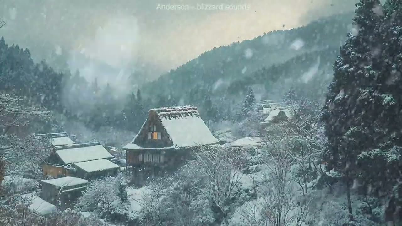 Mighty Snowstorm & Frosty Breeze Sounds | Freezing Blizzard Storm & Icy Howling Wind Sounds to Sleep