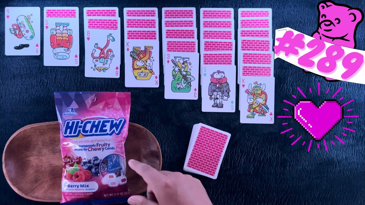 Candy & Solitaire ASMR #289: Hi-Chew & The Solominds Deck