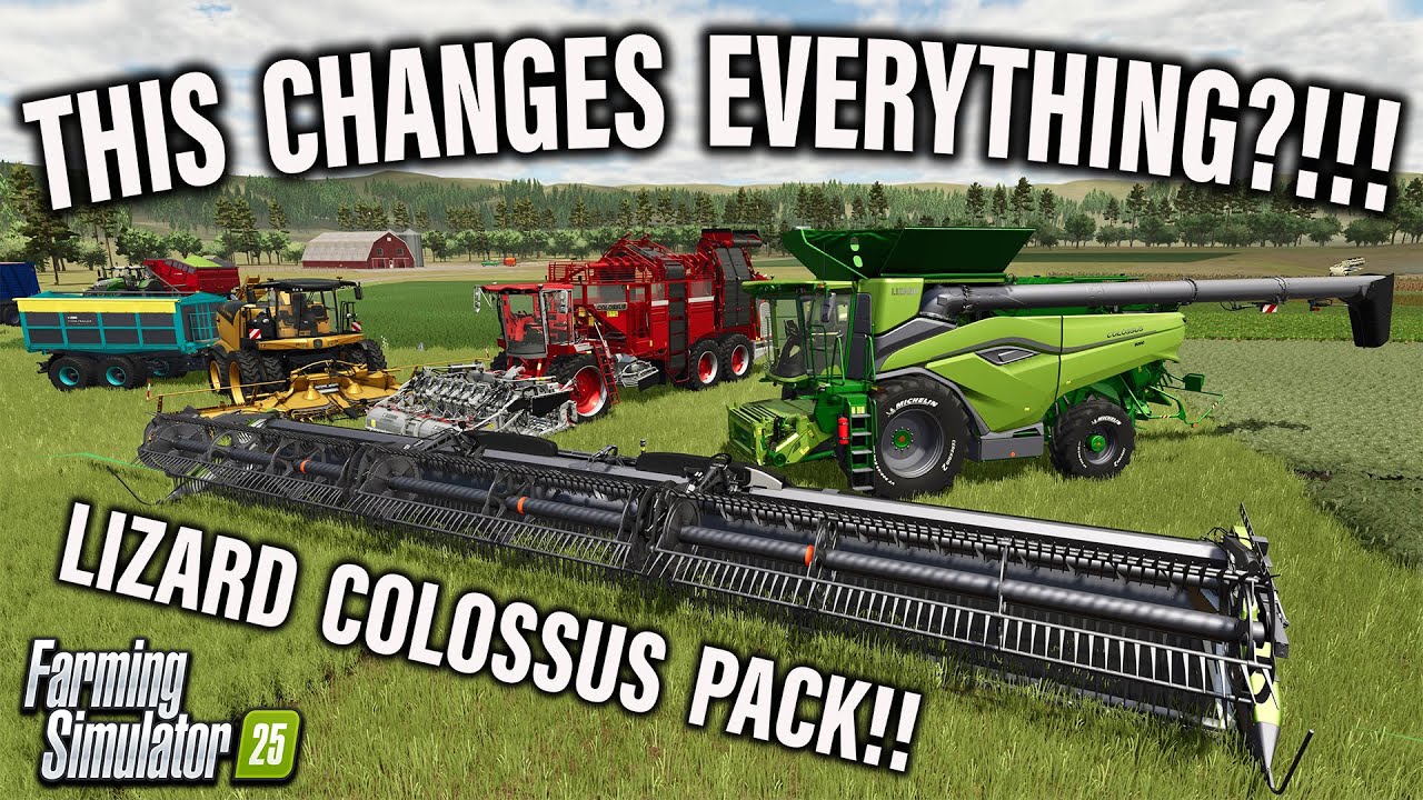 Ого!! НАБОР ЯЩЕРИЦ-КОЛОССОВ!!! НОВЫЕ МОДЫ! В FARMING SIMULATOR 25 | PS5 (обзор) 14 марта 2025 г.