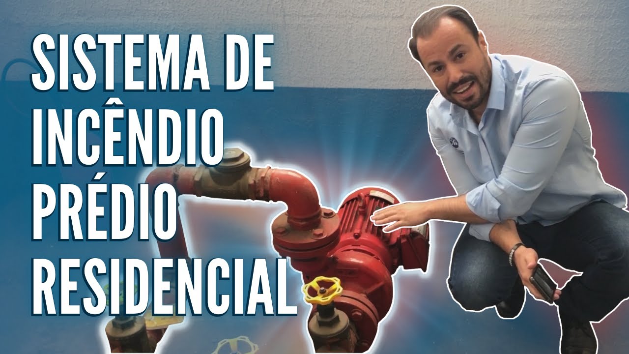 Bomba de incêndio de prédio residencial