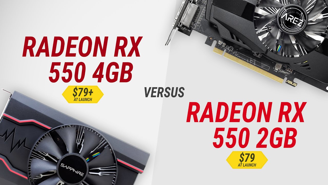 Radeon RX 550 4GB vs Radeon RX 550 2GB in 20 games in 2020 | Full HD