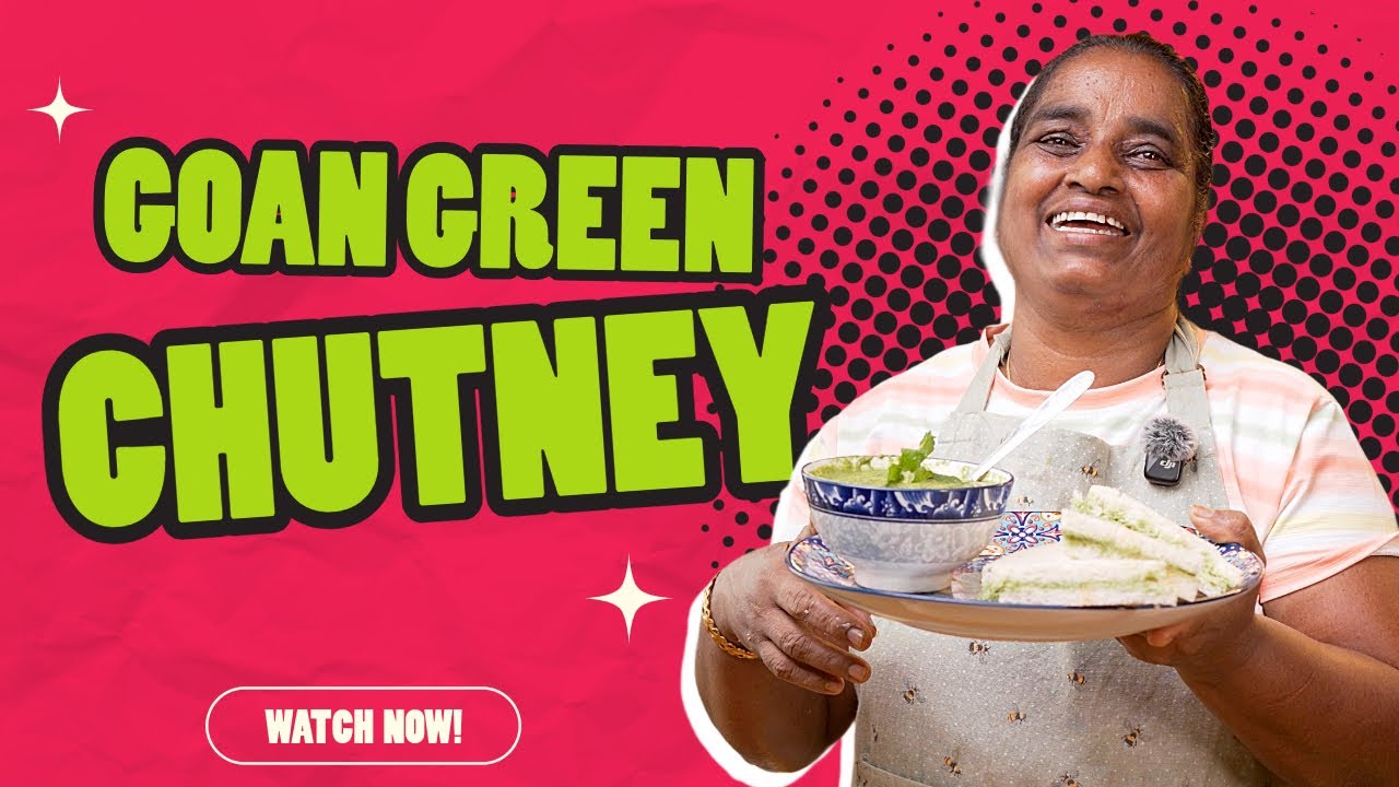 Goan green chutney | Goan chutney sandwich recipe | Maria cooks Goa.