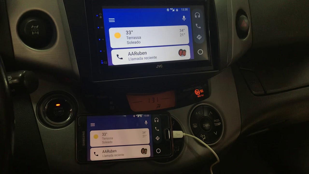 Android Auto con MirrorLink en la JVC KW-M25BT