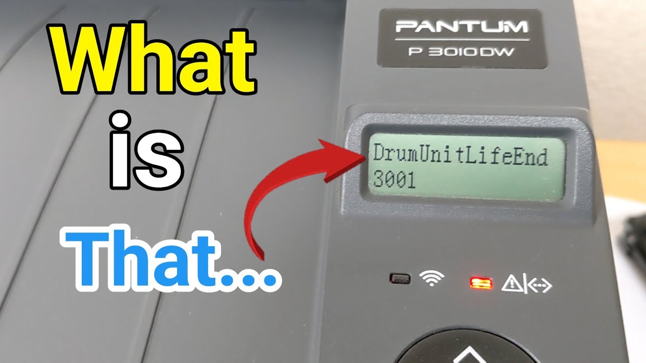 DrumUnitLifeEnd 3001/3002 Error | What is  Drum Unit Life End 3001 error