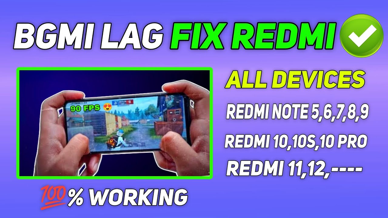 Bgmi lag fix in Redmi low end device 🔥 | How to fix lag Pubg in redmi | Lag fix Bgmi realme phones