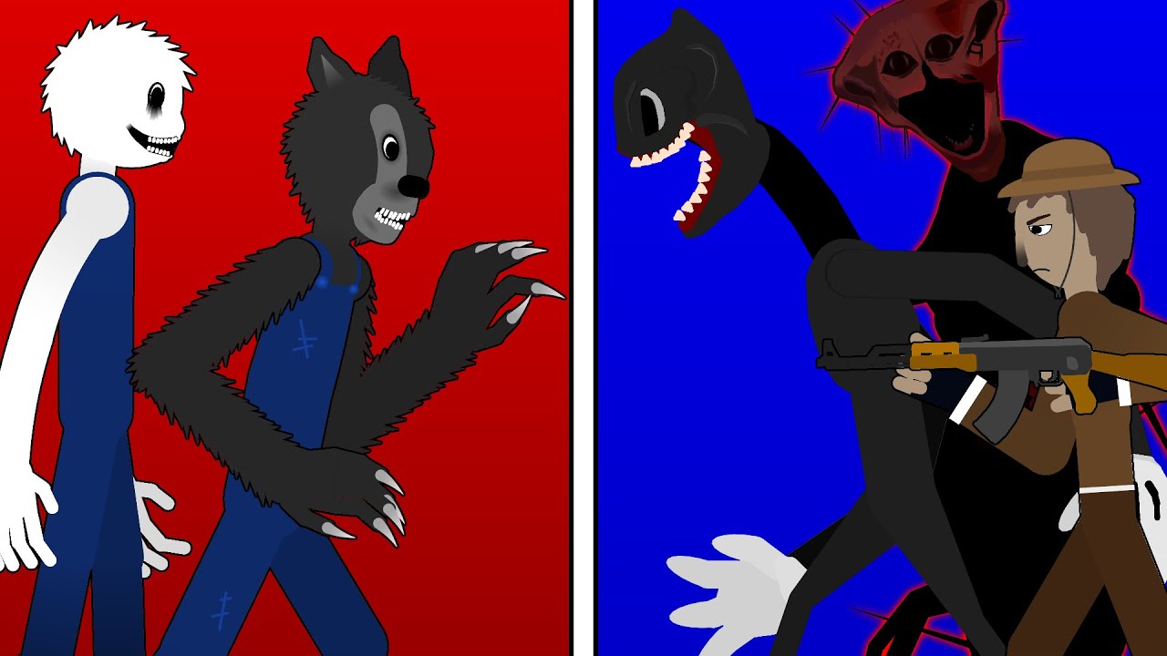 Big Bad Wolf vs Cartoon Cat, The Boiled One, Hansel (Analog Horror) FULL Animation