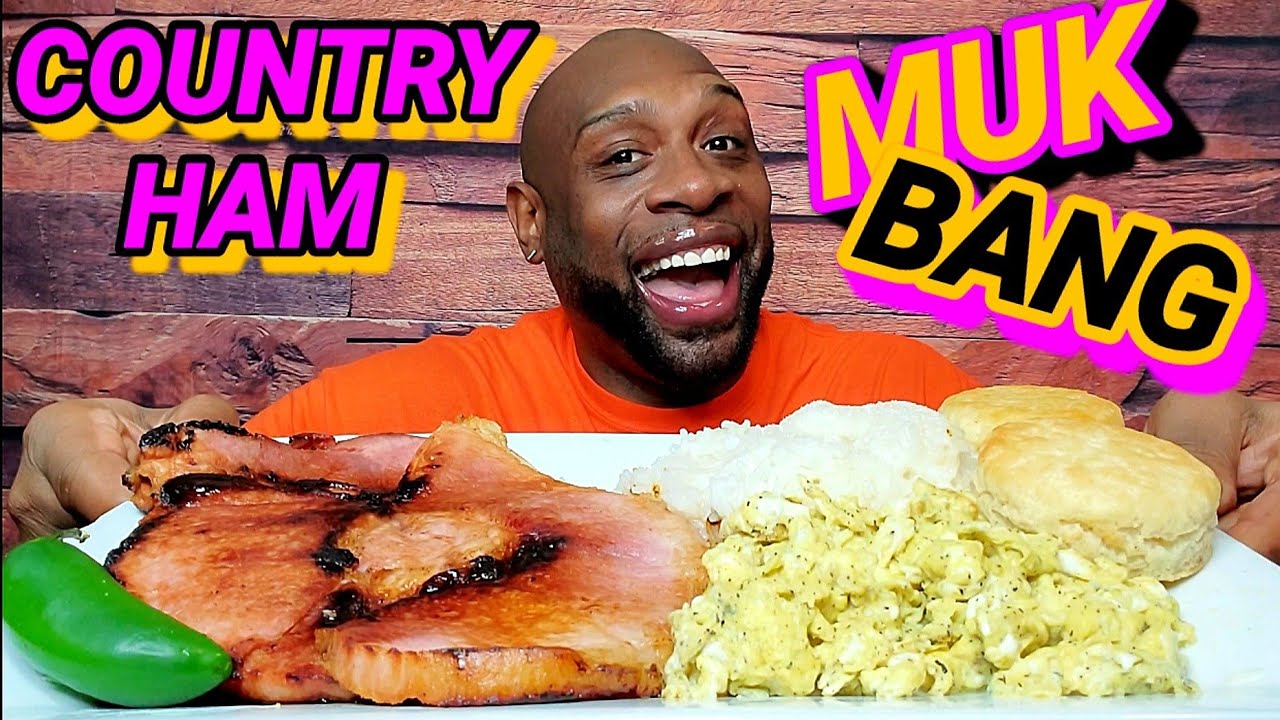 HUGE COUNTRY HAM BREAKFAST MUKBANG 먹방 ... EATING SHOW 먹방 ... ATLANTA/POTOMAC HOUSEWIVES RECAP 🤔🤔🤔 ..