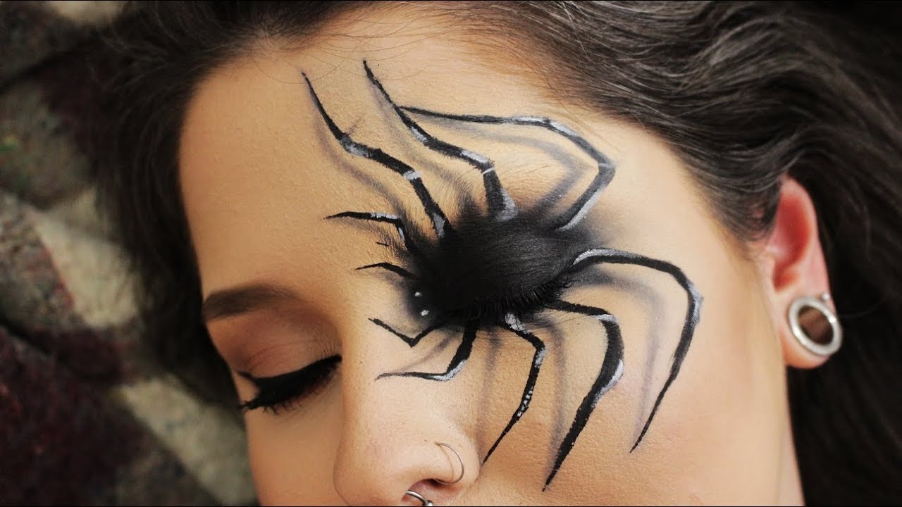 MAQUIAGEM PARA O HALLOWEEN - ARANHA 3D