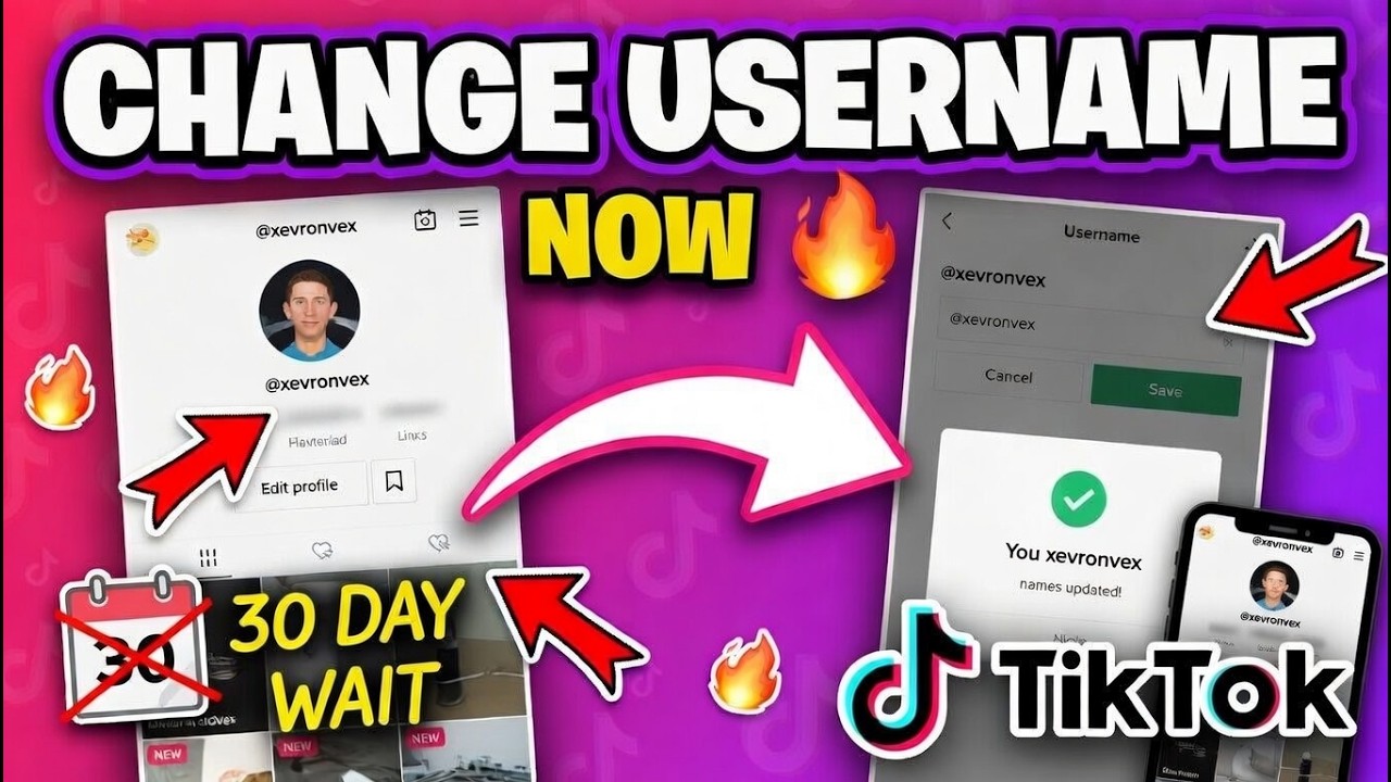 How To Change TikTok Username Without Waiting 30 Days (Easy Trick) 🔥📱
