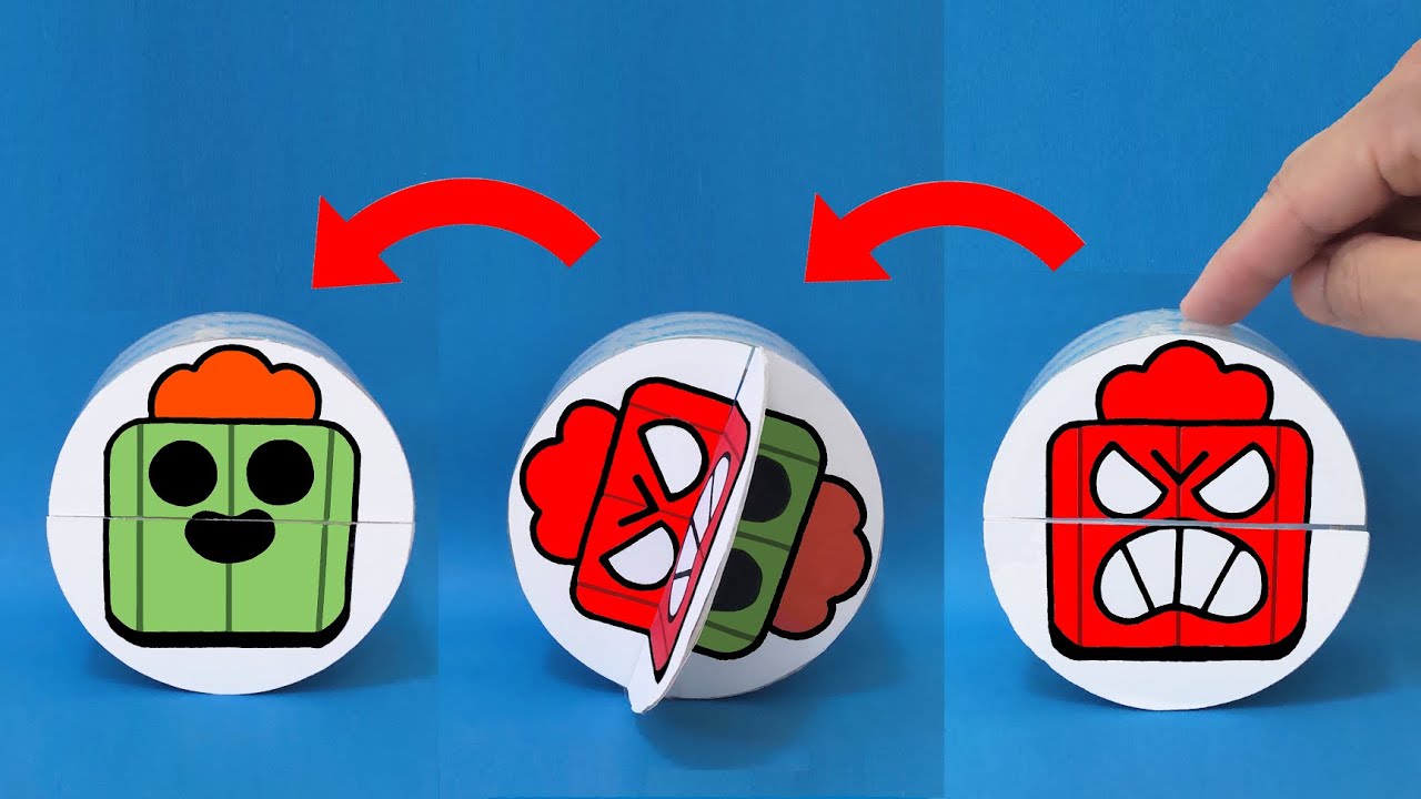 DIY！HOW TO MAKE FUNNY TOY OUT OF TAPE with Brawl Stars SPIKE Pins