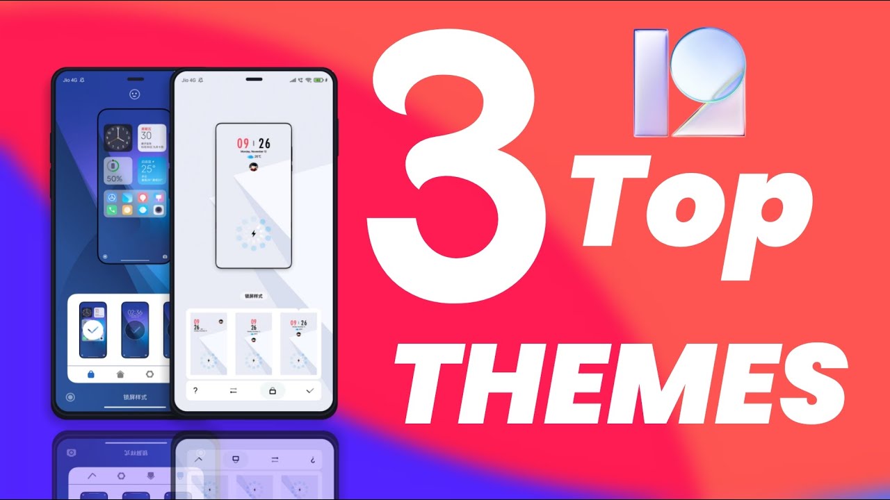 Top 3 MIUI 12 THEMES for Xiaomi Phones | Best Customizable themes | MIUI 12 THEMES