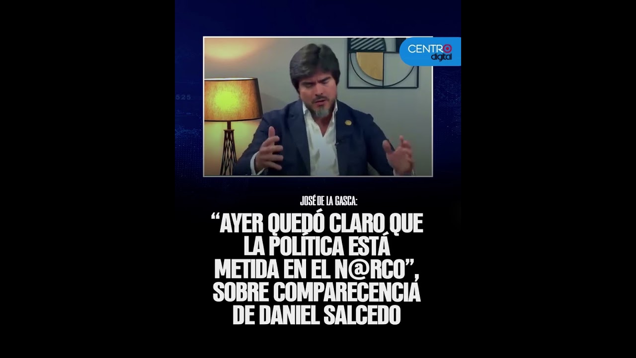 &ldquo;La pol&iacute;tica est&aacute; metida en el n@rcotr&aacute;fico&rdquo;, afirma ministro tras testimonio de Salcedo