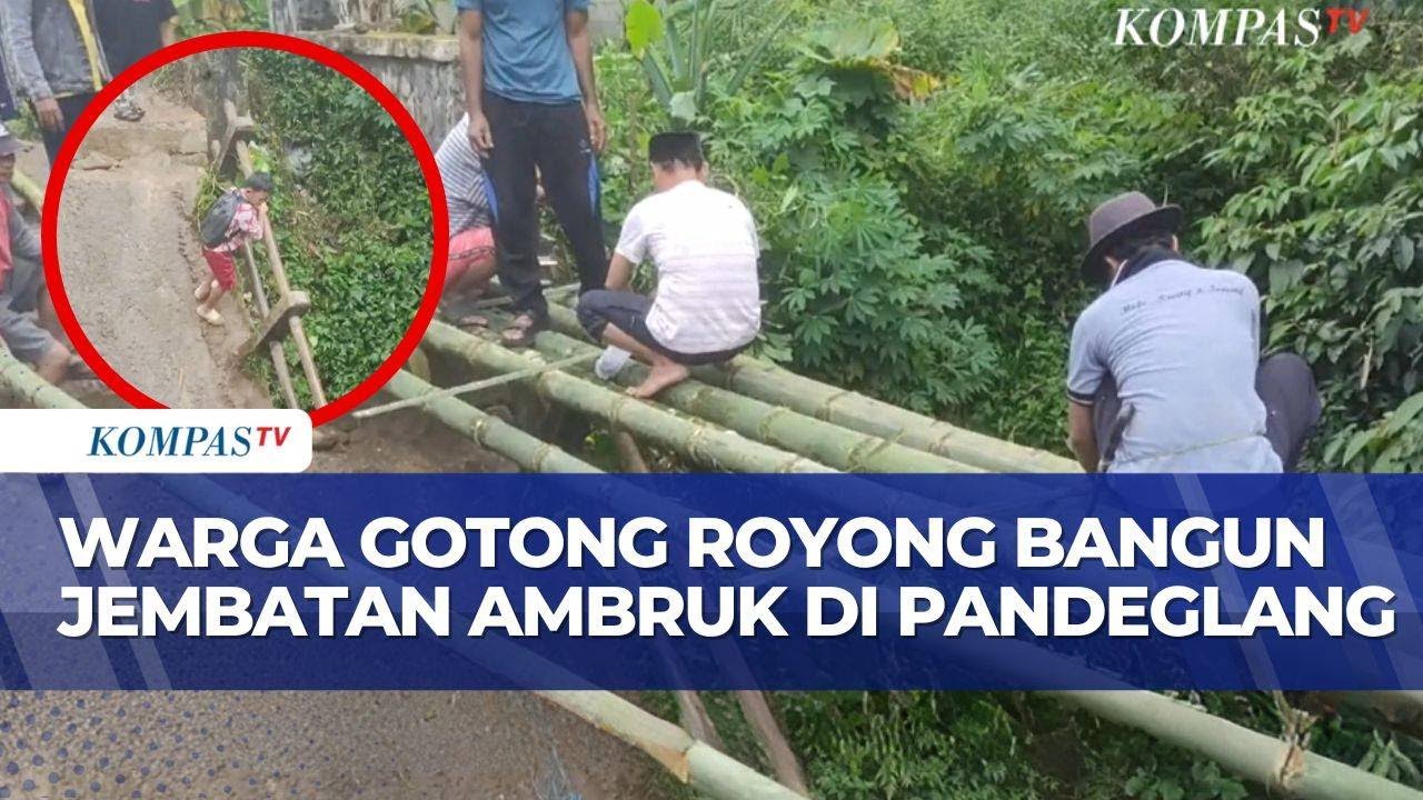 Viral Jembatan Ambruk di Pandeglang, Pemprov Banten Turun Tangan Bangun Jembatan Bailey