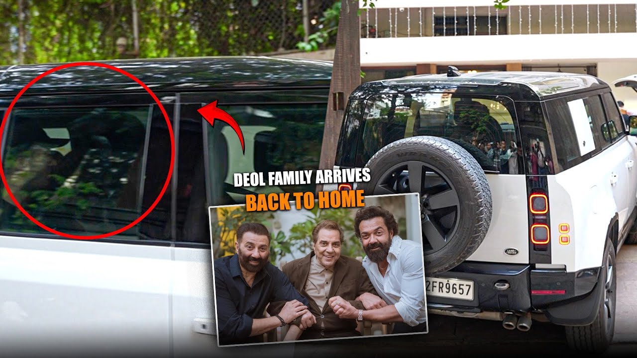 Deol Family Returns Home After Visiting Dharmendra at Breach Candy Hospital