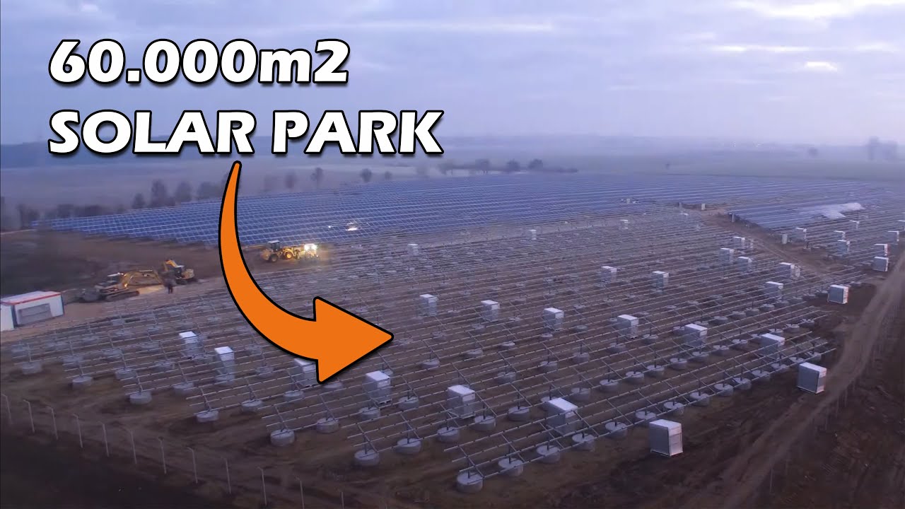 The construction of a SOLAR PARK in GERMANY - CINEMATIC TIMELPASE - Humlangen Solarpark