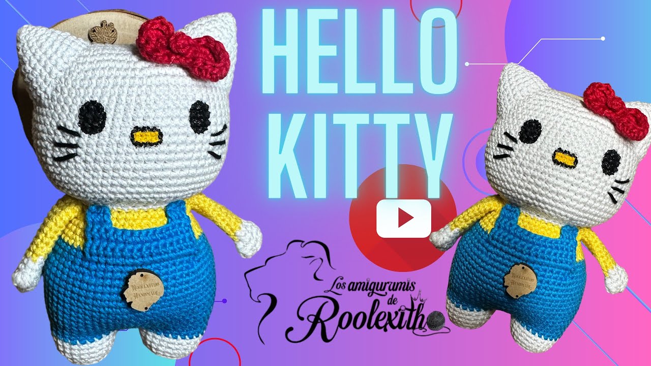 Hello kitty a Crochet / hello kitty amigurumi /los amigurumis de Roolexitho
