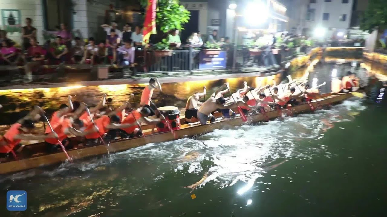 Diejiao's drifting dragon boat racers test their skills in south China
