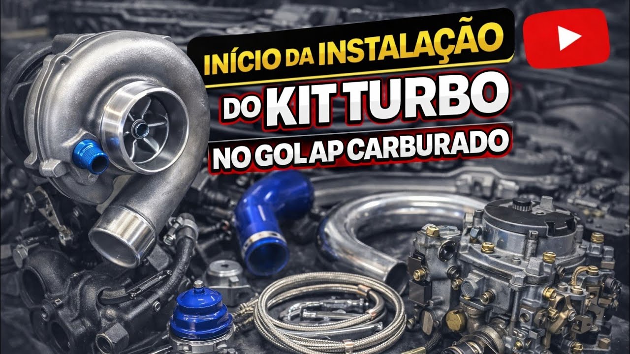 Instalando kit turbo gol AP 1.8 em casa - PARTE 01