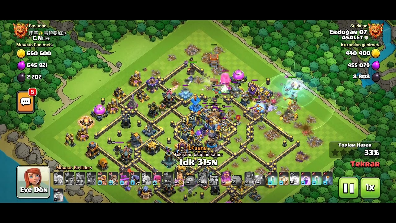 Totem büyüsü kullanma Efsane Lig Th18 3 yıldız Saldırısı 3 STAR ATTACK TH18 TOWN HALL 