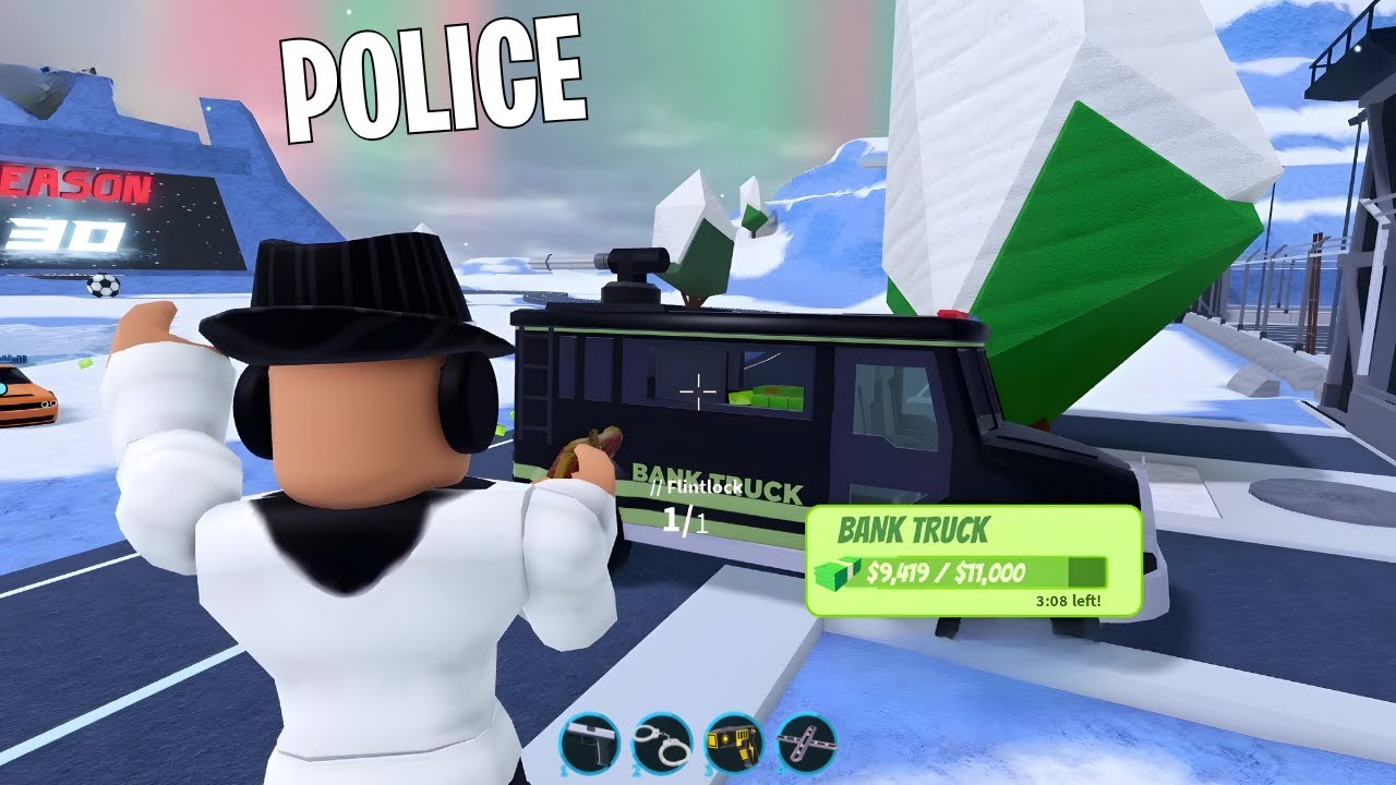 Cop Gameplay of The New Bank Truck Update...(Roblox Jailbreak)