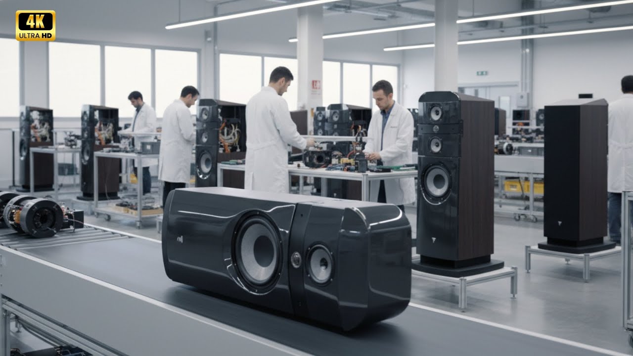 The manufacturing process of the Focal Stella Utopia EM Evo ultra hi-end loudspeaker.