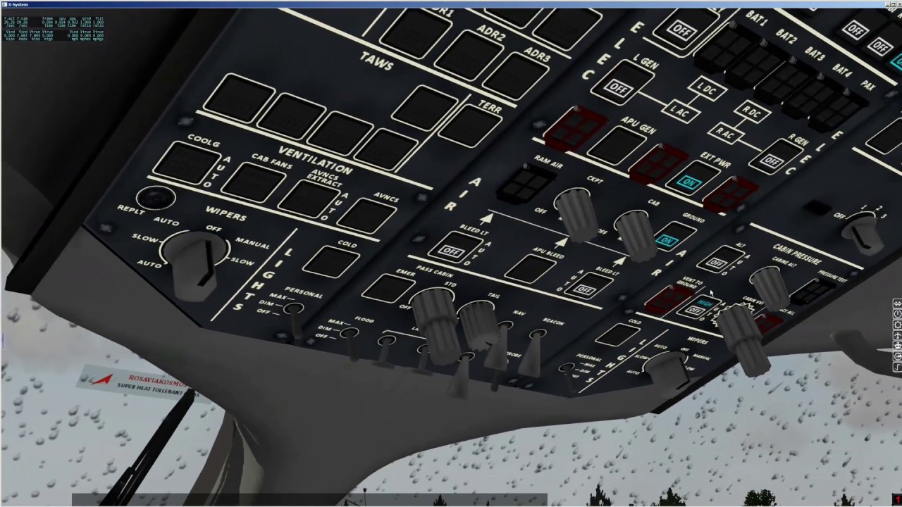 X-plane | Sukhoi Super Jet 100 (SSJ-100) | Cold and dark | UMII - UUWW
