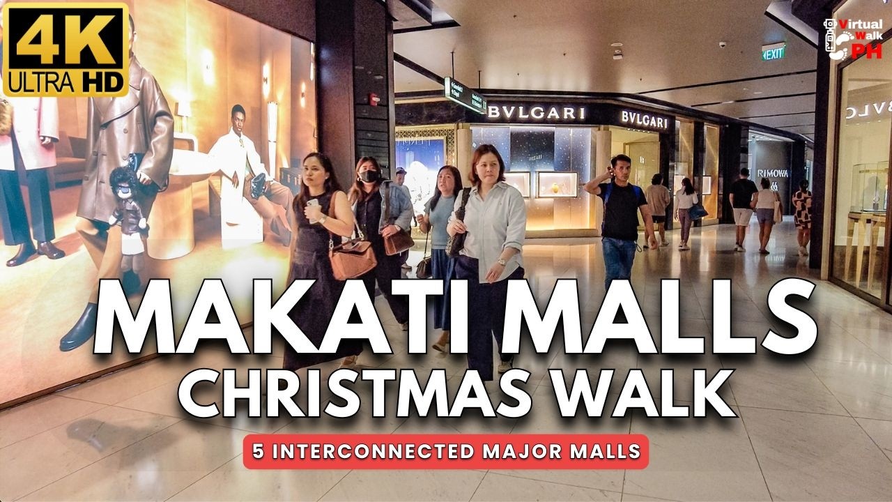 [4K] The Ultimate 5-Mall Walk in Makati City | Greenbelt to One Ayala Virtual Tour 2025
