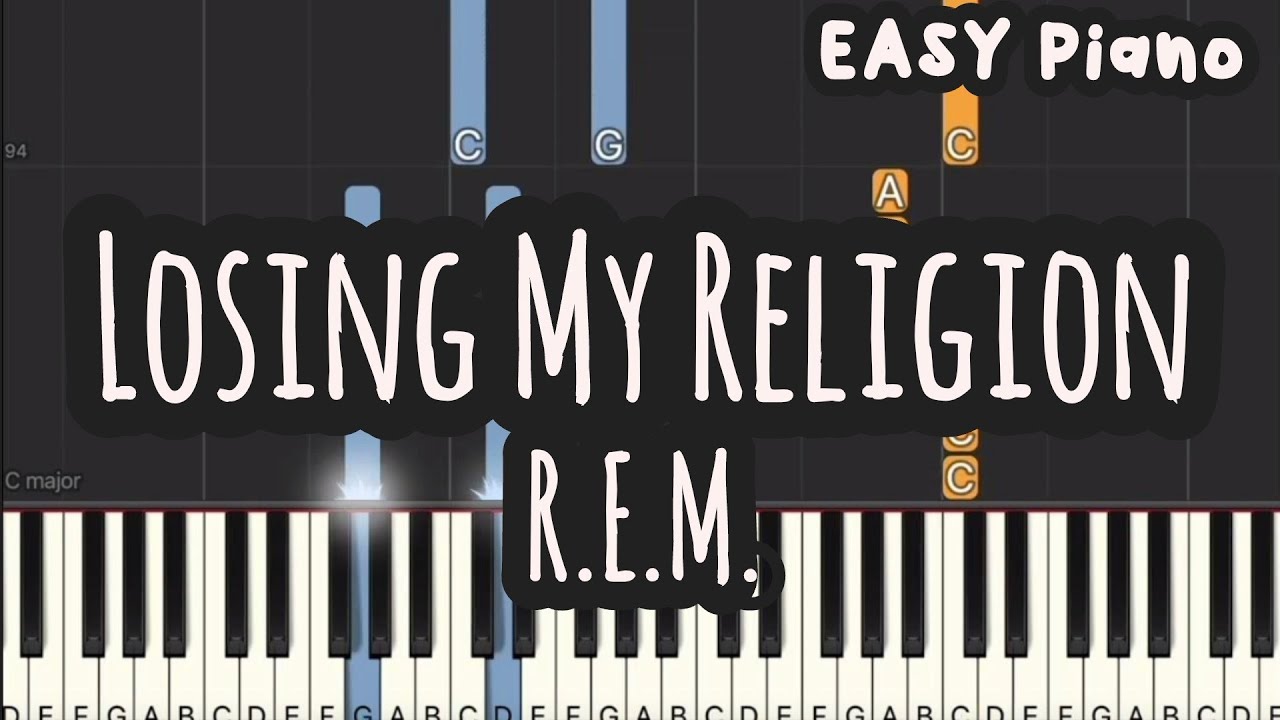 R.E.M. - Losing My Religion (Easy Piano, Piano Tutorial) Sheet