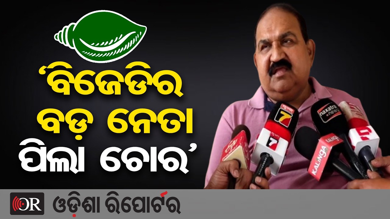 'ବିଜେଡିର ବଡ଼ ନେତା ପିଲା ଚୋର' | Odisha Reporter