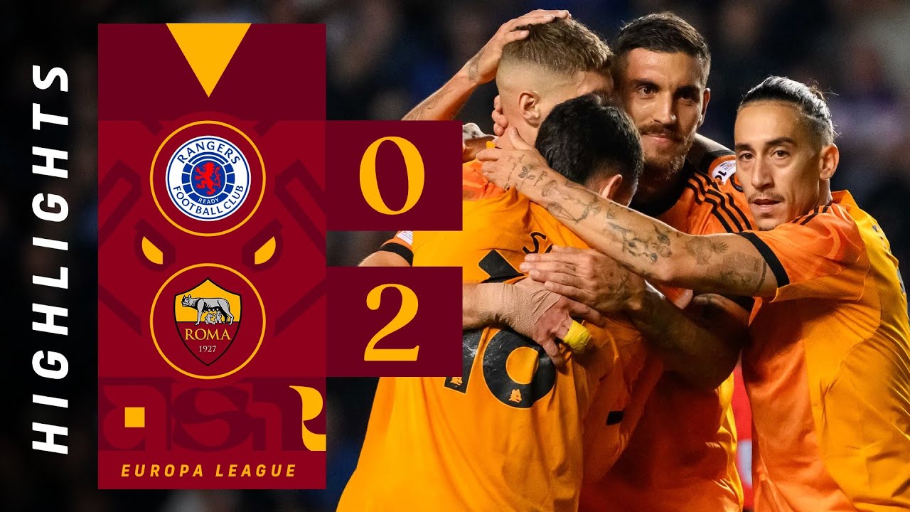 RANGERS 0-2 ROMA | EUROPA LEAGUE HIGHLIGHTS 2025-26