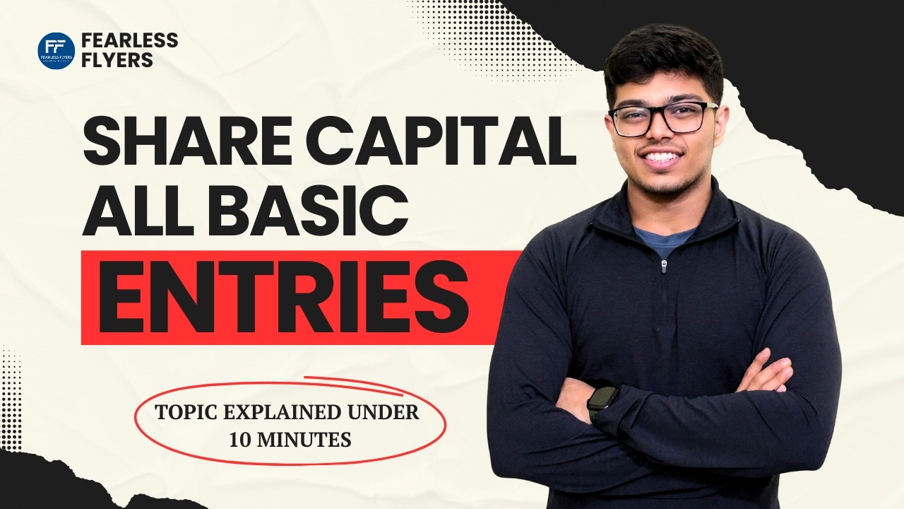 Share Capital all basic entries 💯