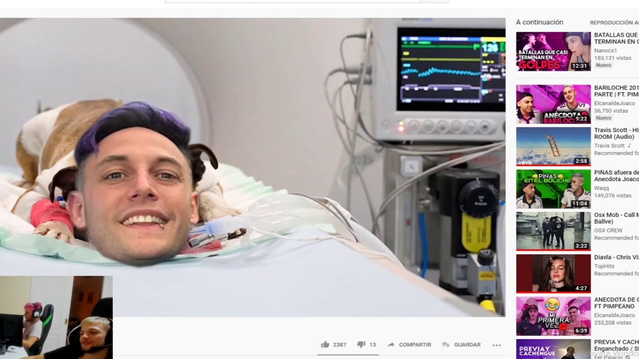 ZEKO REACCIONA A PIMPE - INTERNARON AL MOMO