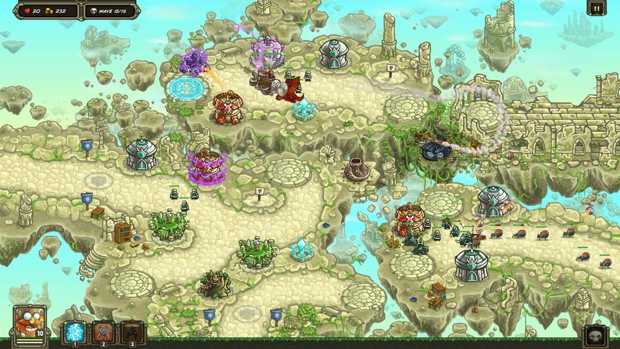 Kingdom Rush: Origins - Campaign 13. Arcane Quarters (Normal)