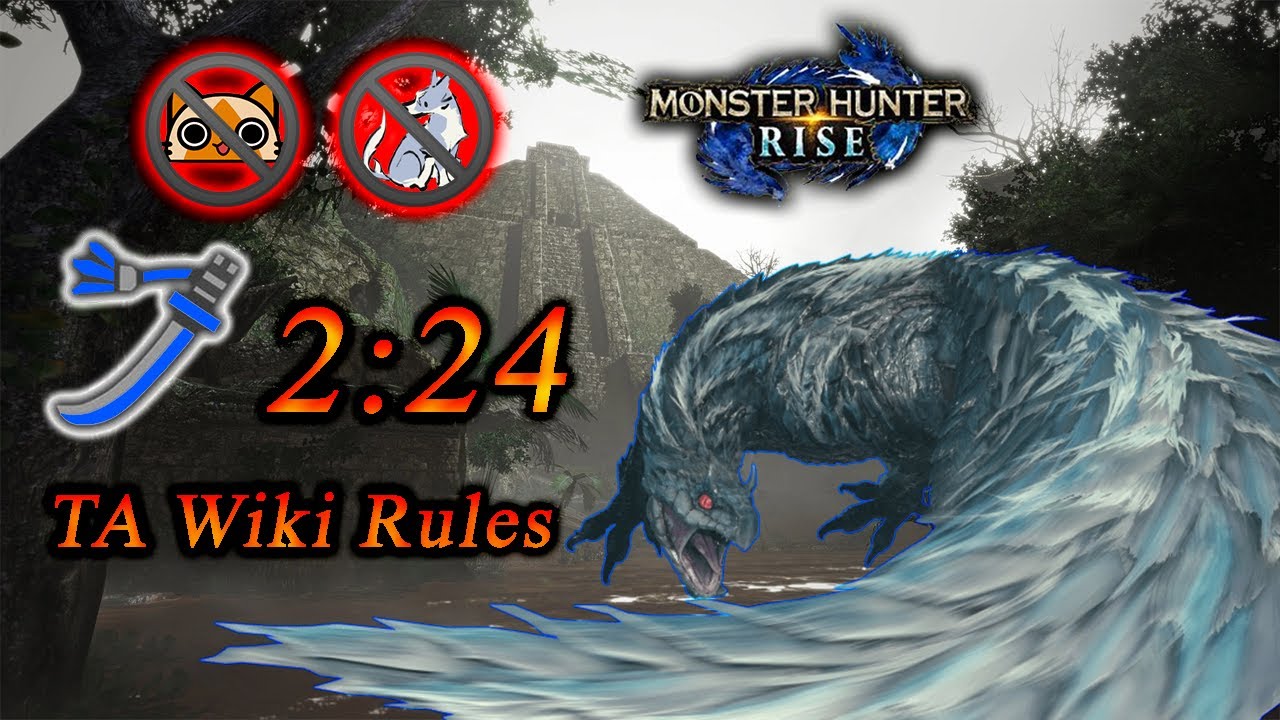 [MH Rise Speedrun] HR Tobi Kadachi/トビカガチ  | TA Wiki Rules | 2:24 | LS/太刀 - Solo