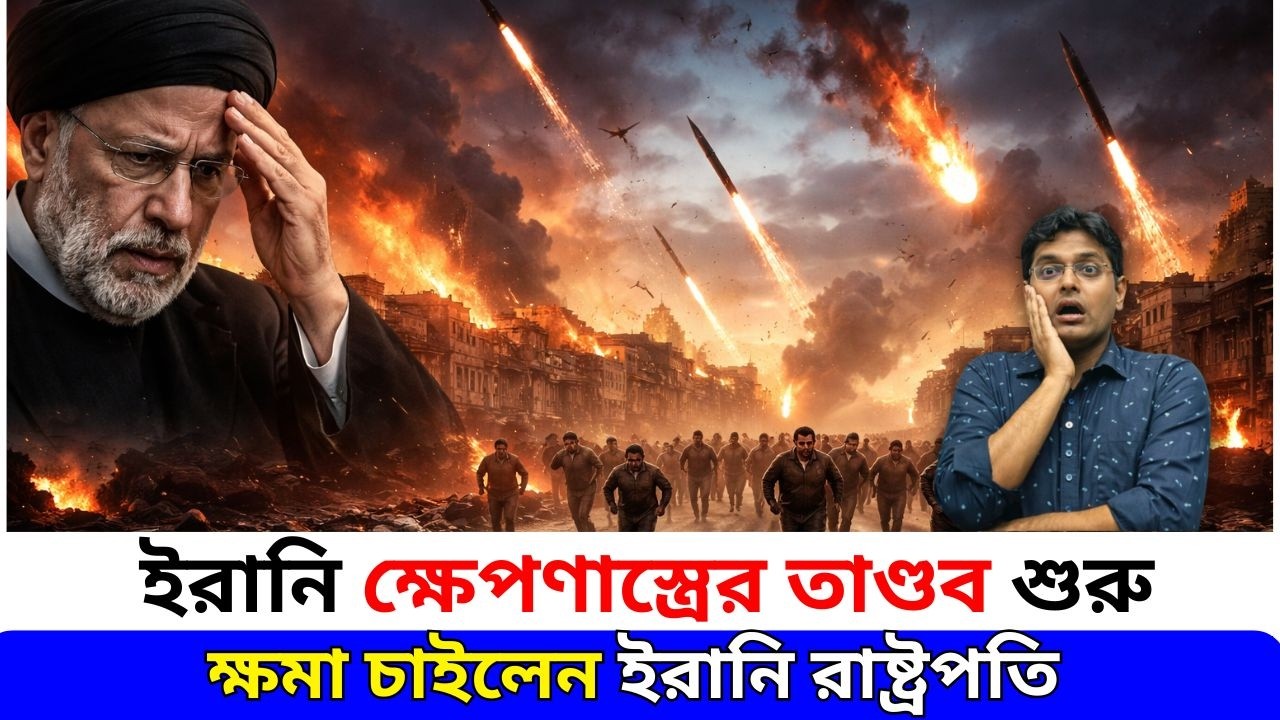 ক্ষমা চাইলেন ইরানি রাষ্ট্রপতি! দুবাই থেকে কাতার—ইরানি ক্ষেপণাস্ত্রের তাণ্ডব কেন?|santanu roy