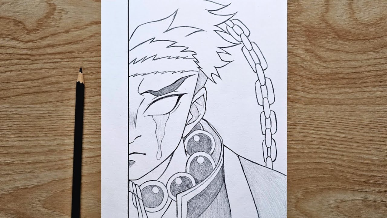 How to draw Gyomei Himejima | Gyomei step by step | easy tutorial