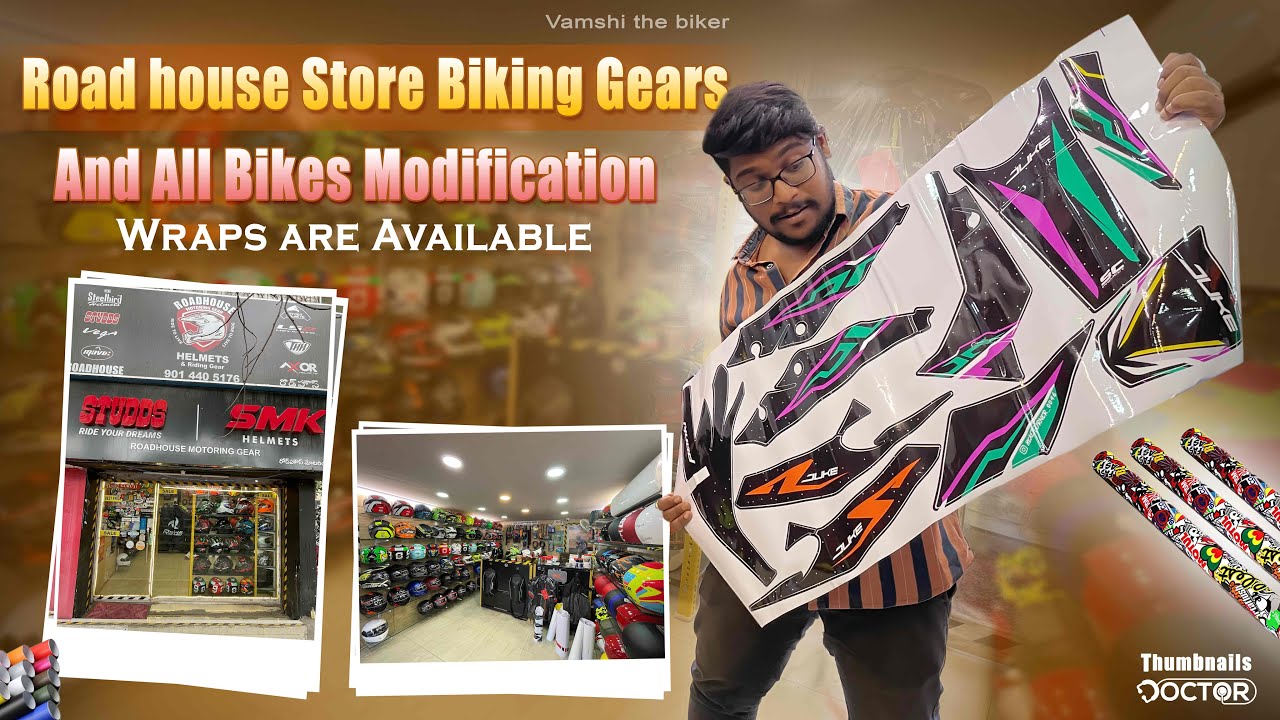 Roadhouse Store || All Biking Gears || All Bikes Wrapping stickers are available | Hyderabad SEO