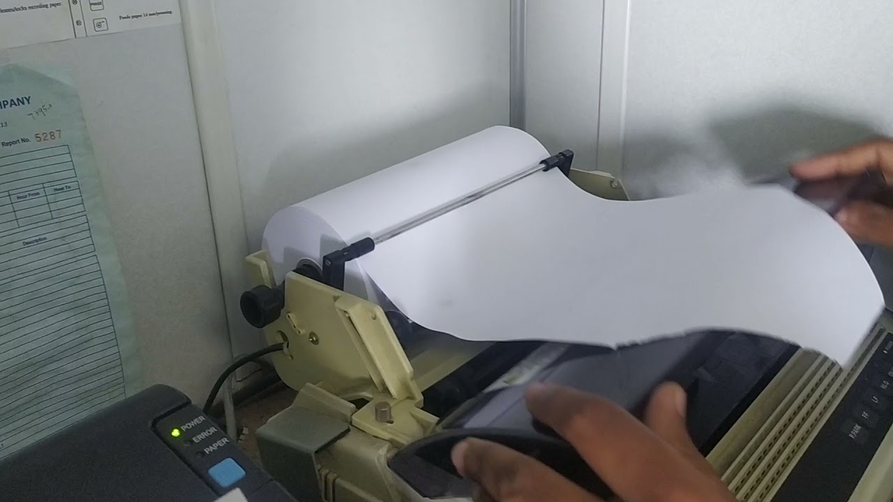 SAT-C Printer Paper Change (FURUNO)