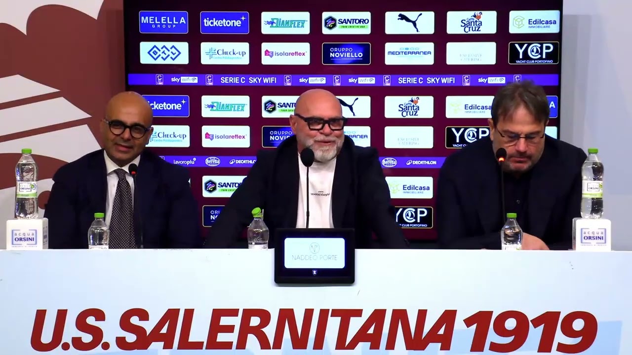 Conferenza Stampa di presenatazine del mister Serse Cosmi